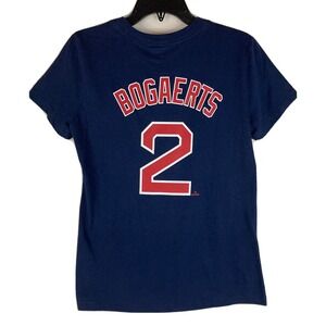 Women's The NIKE Tee Boston Red Sox BOGAERTS Navy SS Shirt SMALL NWT NKAF-44B